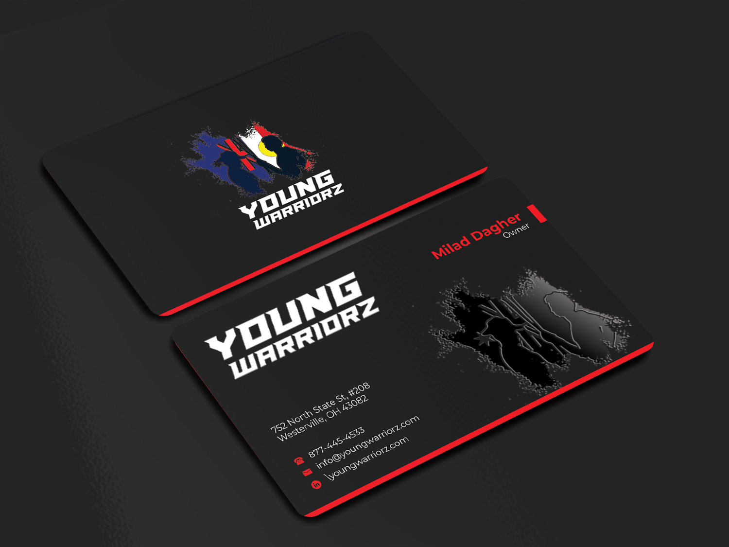 Design de Carte de Visite par Innovative Graphix pour Young Warriorz | Design #32747339