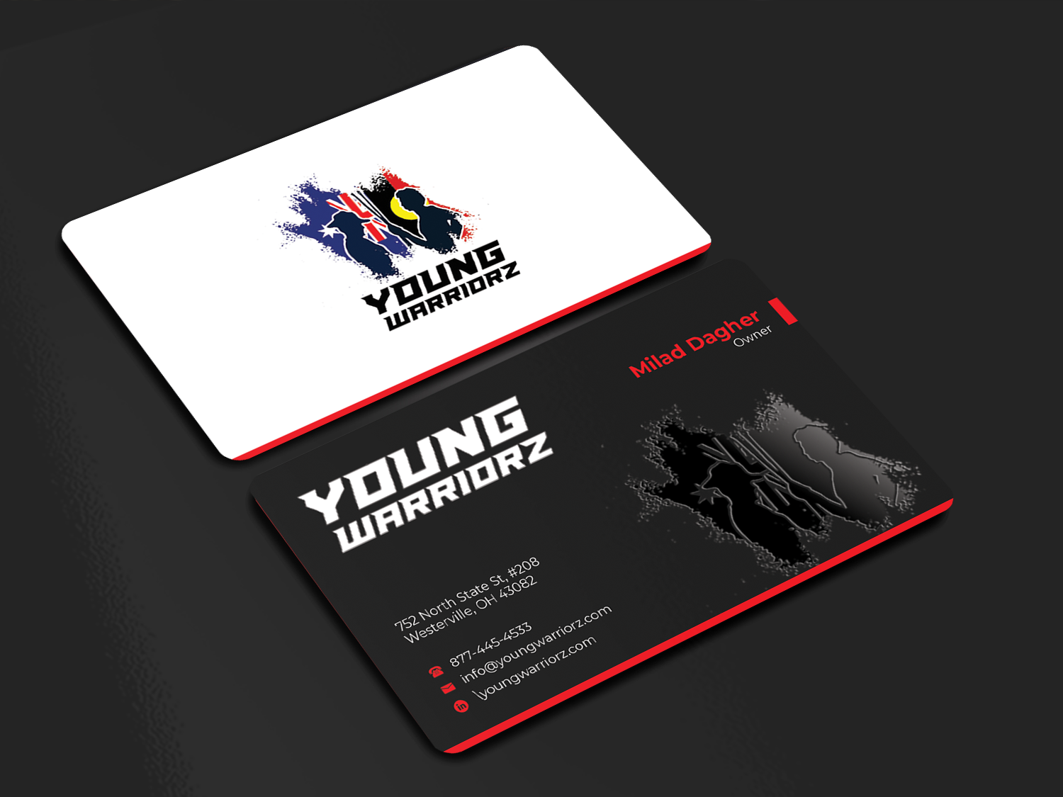 Design de Carte de Visite par Innovative Graphix pour Young Warriorz | Design #32748109