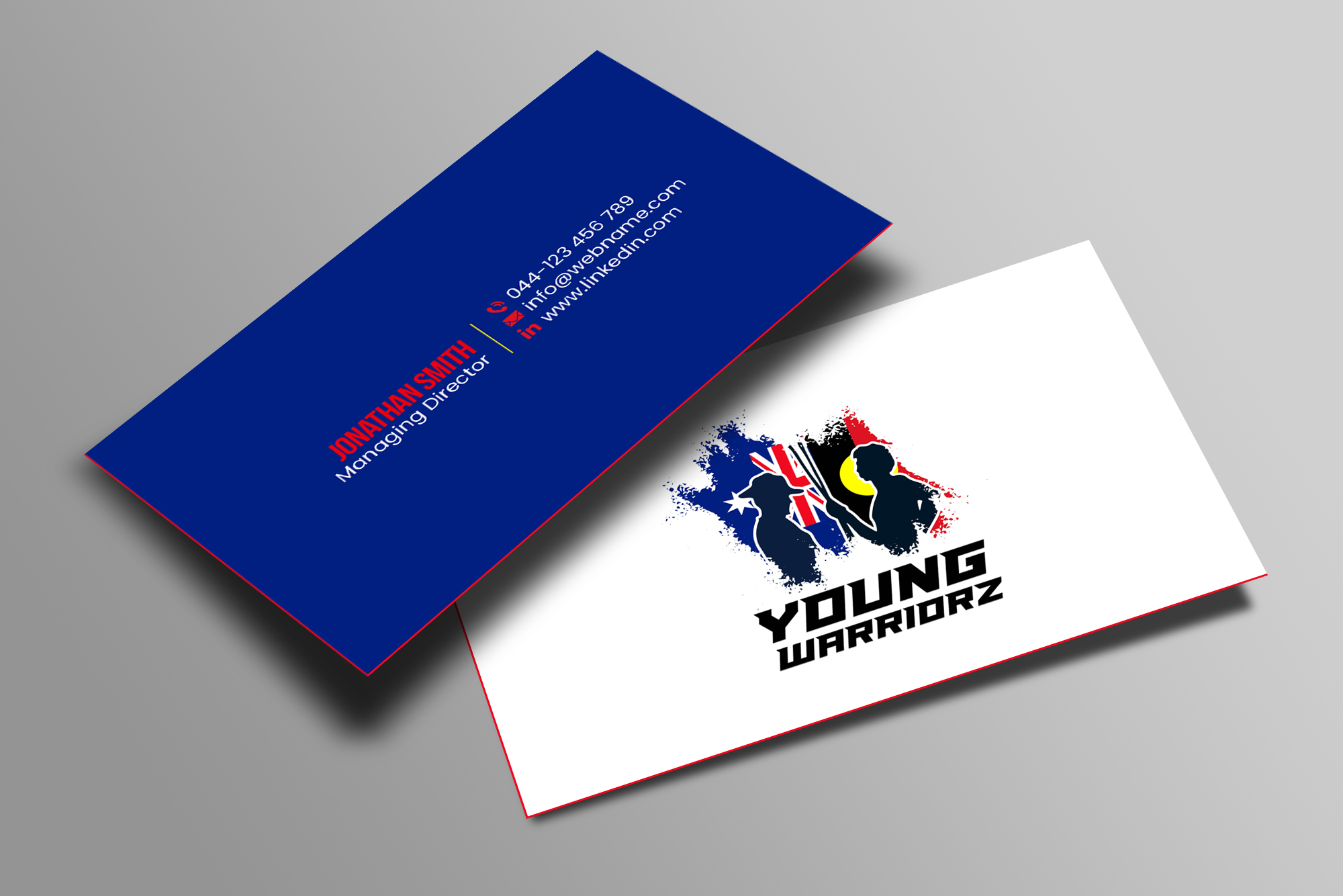 Business Card Design by Creations Box 2015 for Young Warriorz | Design #32748764