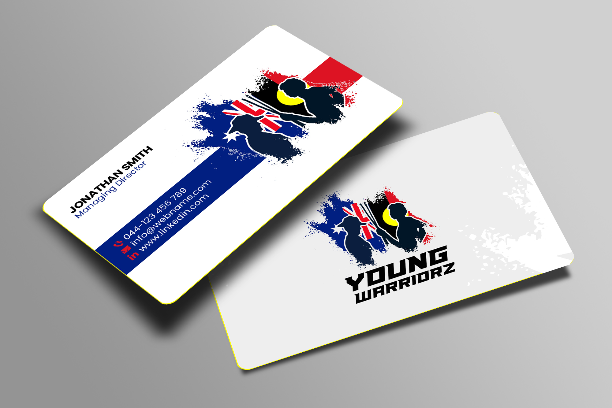 Business Card Design by Creations Box 2015 for Young Warriorz | Design #32748765