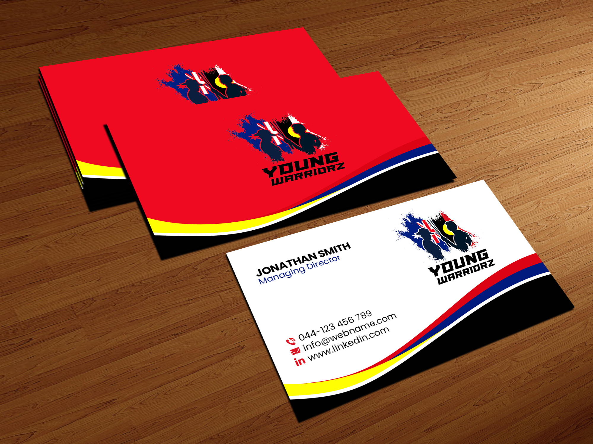 Business Card Design by Creations Box 2015 for Young Warriorz | Design #32748767