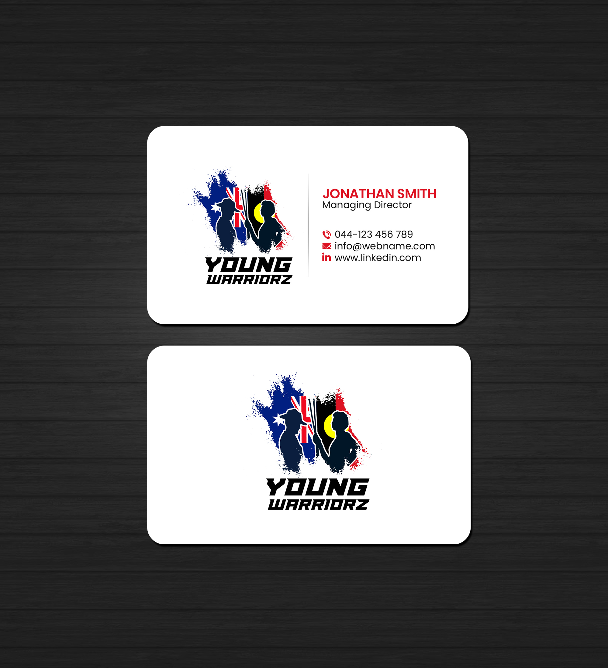 Business Card Design by Creations Box 2015 for Young Warriorz | Design #32748769