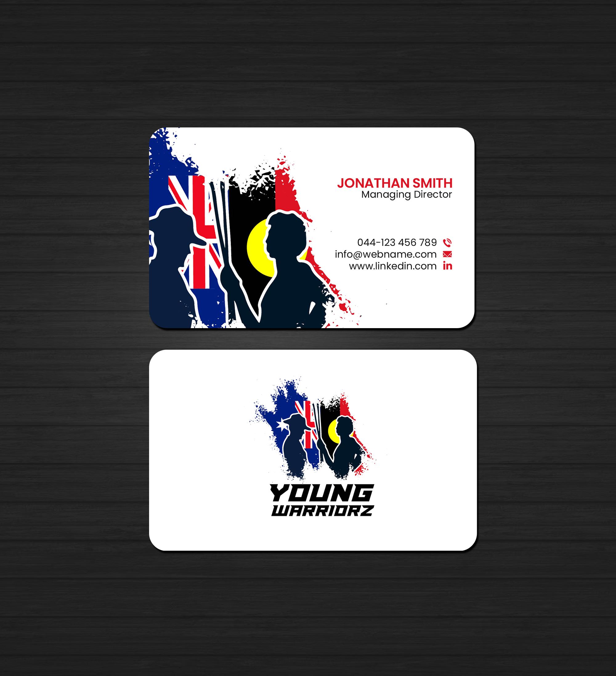 Business Card Design by Creations Box 2015 for Young Warriorz | Design #32748771