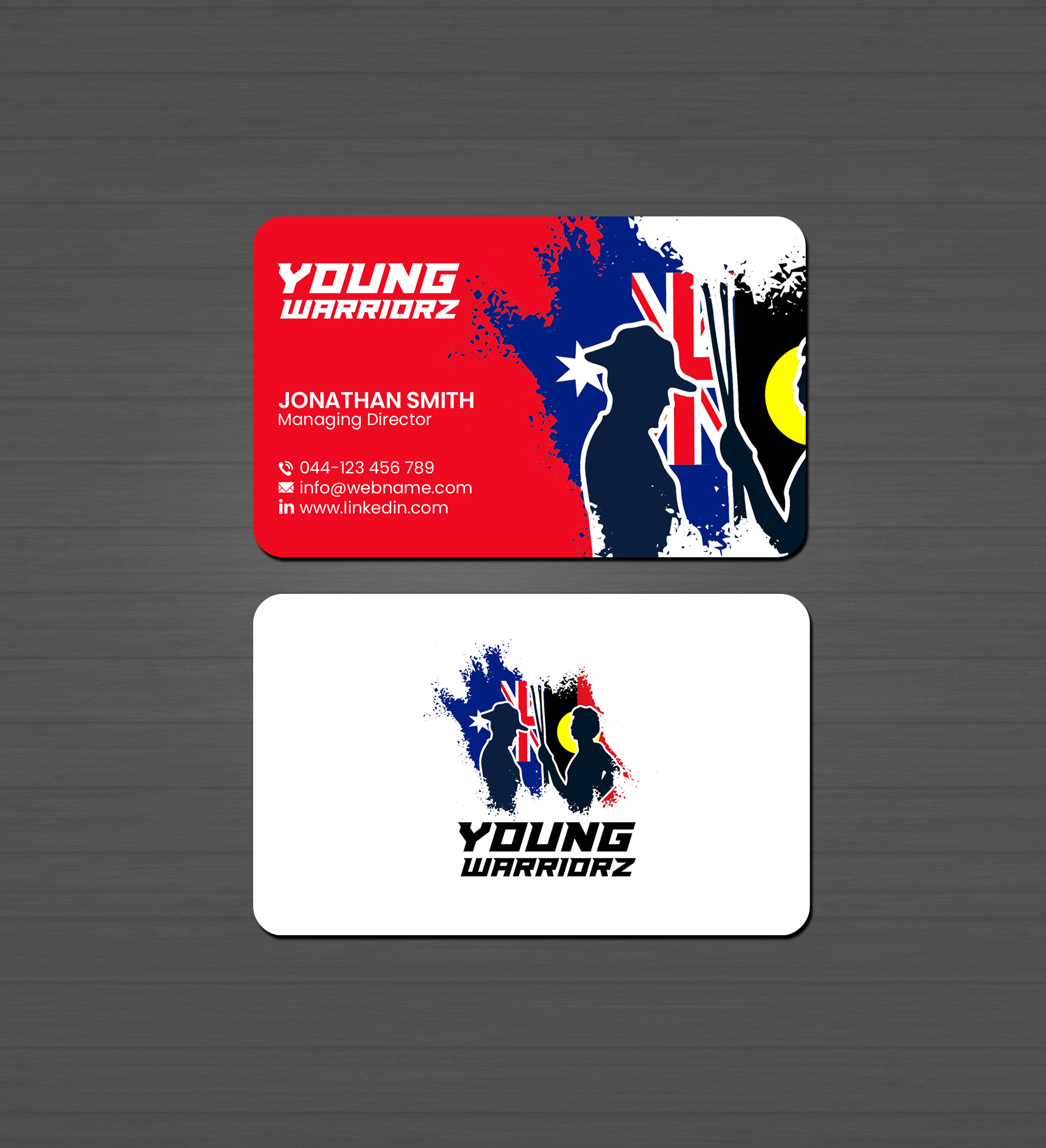 Business Card Design by Creations Box 2015 for Young Warriorz | Design #32748775
