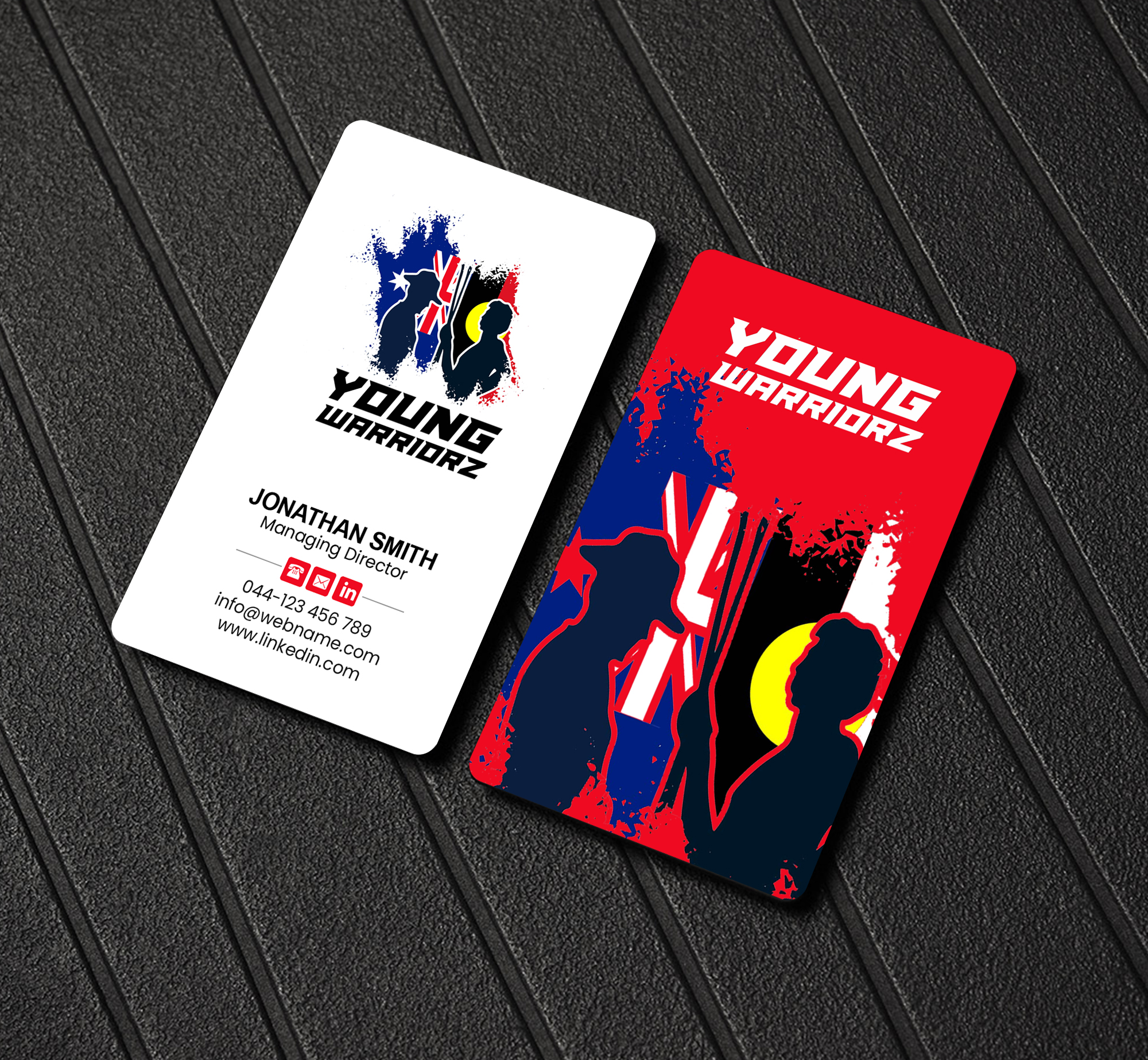 Business Card Design by Creations Box 2015 for Young Warriorz | Design #32748781