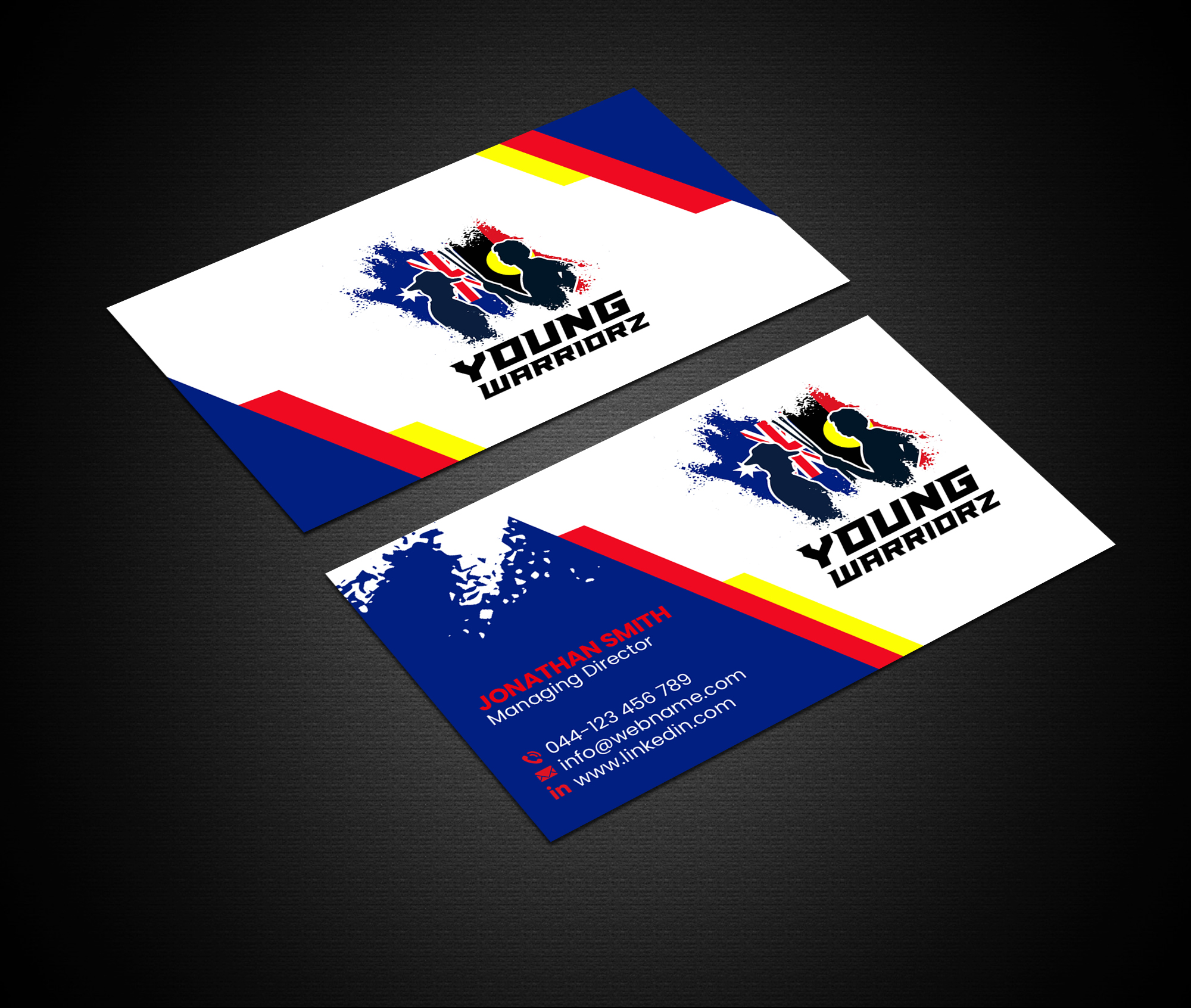Business Card Design by Creations Box 2015 for Young Warriorz | Design #32748783