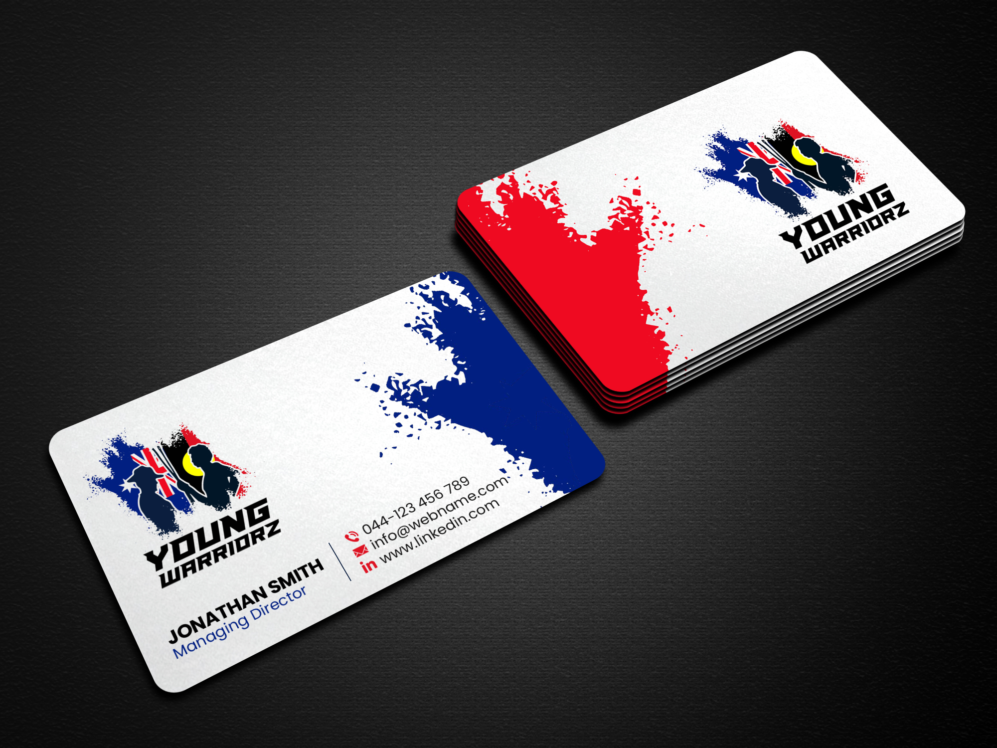 Business Card Design by Creations Box 2015 for Young Warriorz | Design #32748789