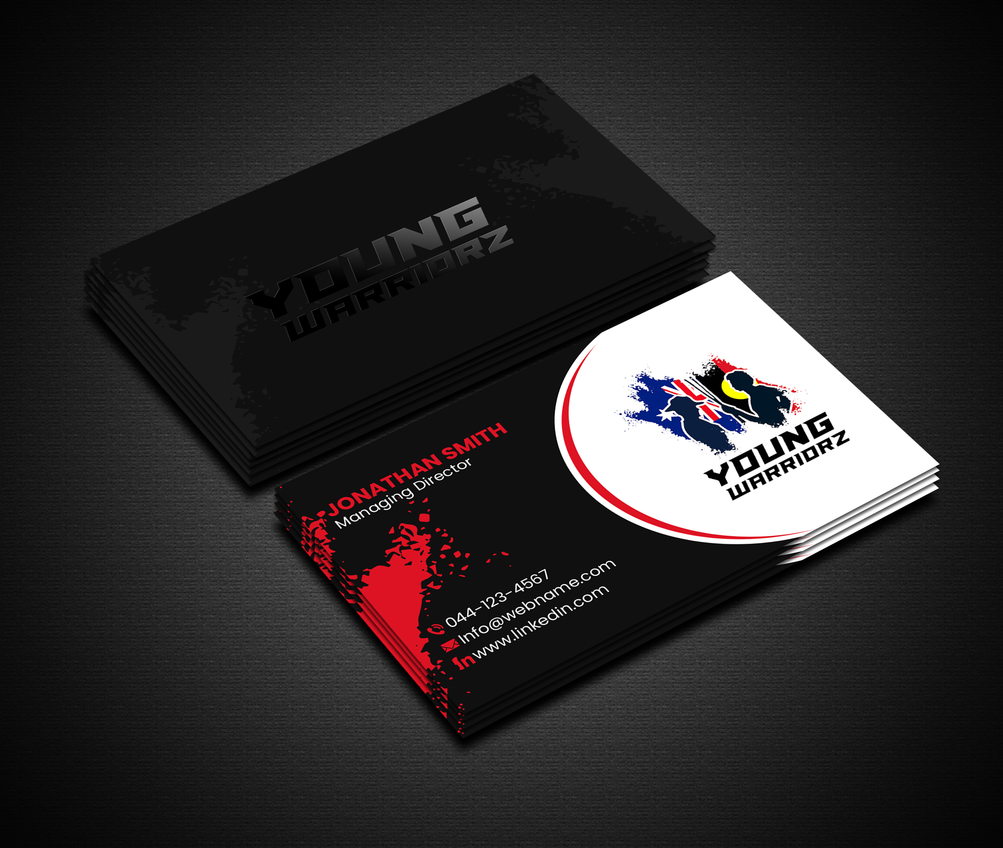 Business Card Design by Creations Box 2015 for Young Warriorz | Design #32761103