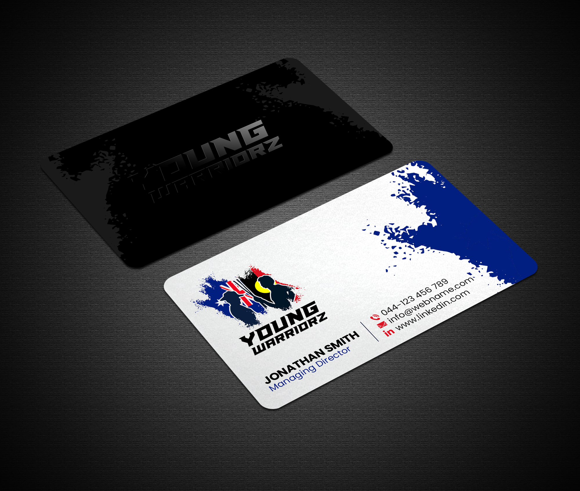 Business Card Design by Creations Box 2015 for Young Warriorz | Design #32761105