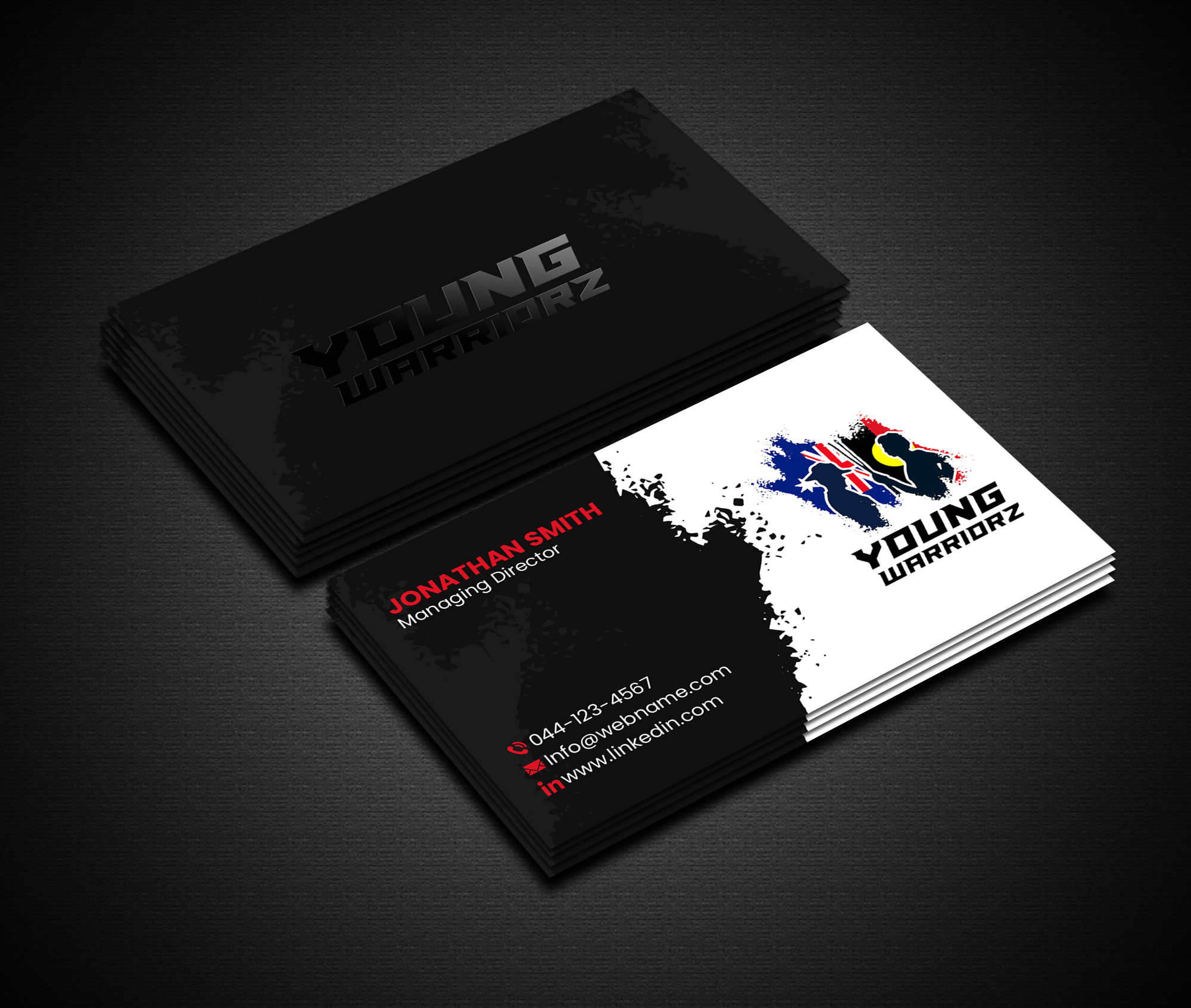 Visitenkarten-Design von Creations Box 2015 für Young Warriorz | Design #32763069