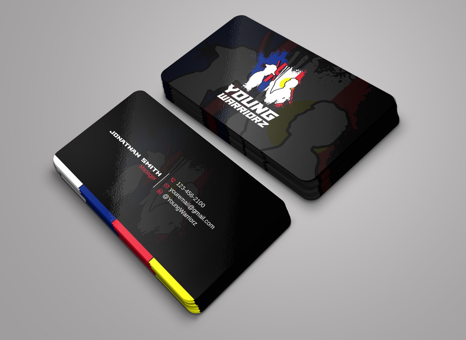 Diseño de Tarjeta de Presentación por LAXMI DESIGNHUB para Young Warriorz | Diseño #32749311