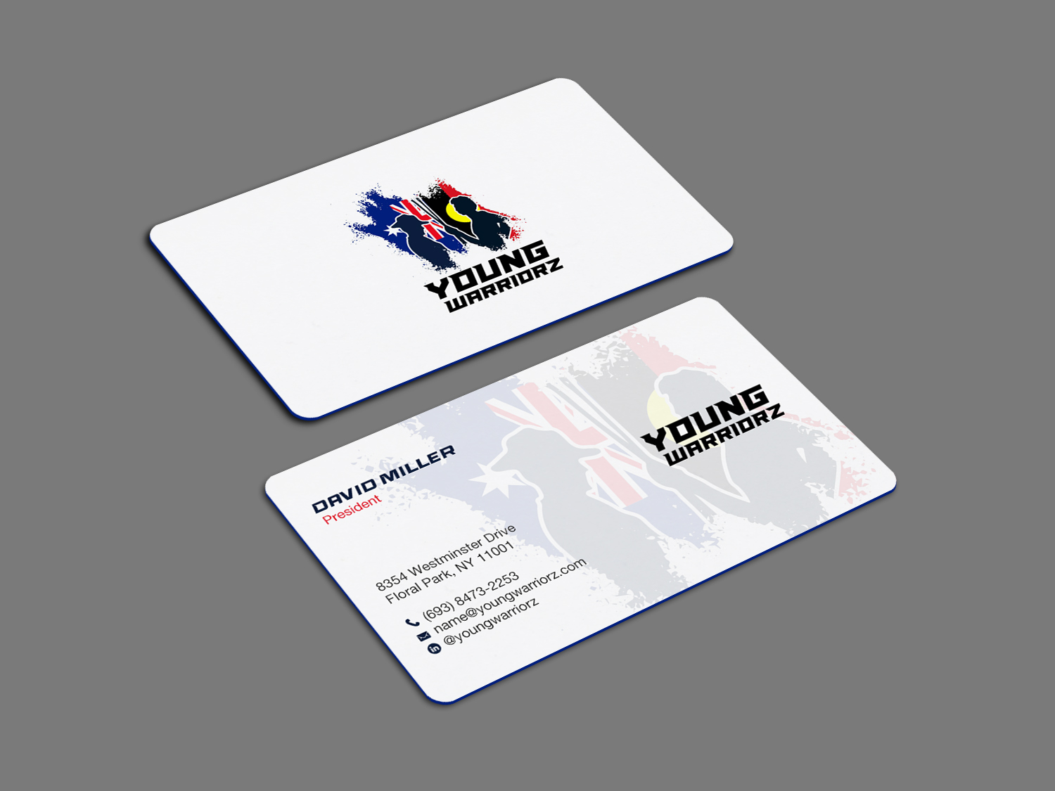Business Card Design by Brand aid for Young Warriorz | Design #32748969