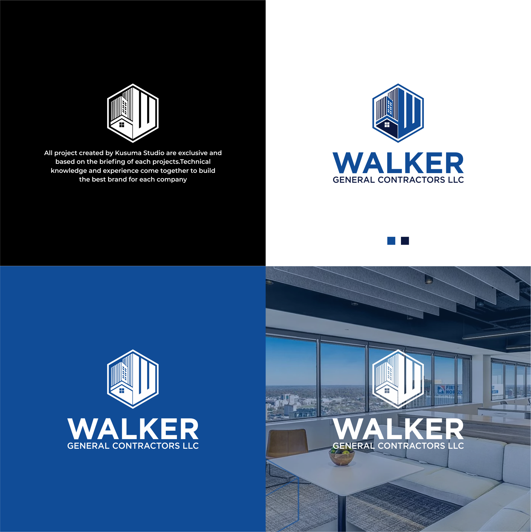 Logo Design by Kusuma Studio for Walker General Contractors LLC | Design #32767243
