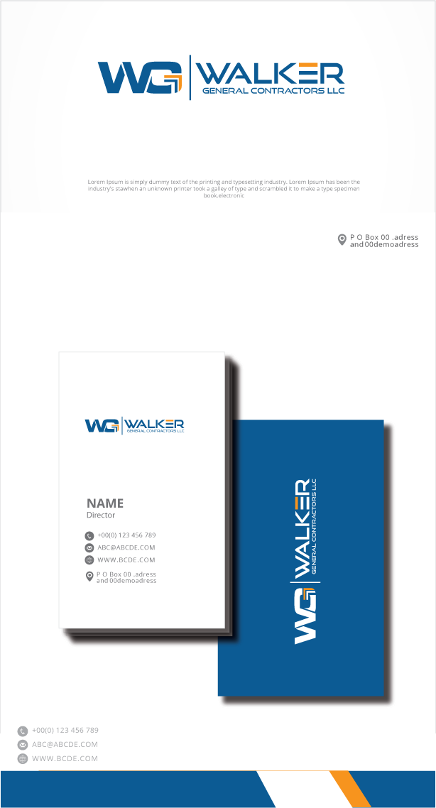 Logo Design by zebronicgraphic for Walker General Contractors LLC | Design #32767686