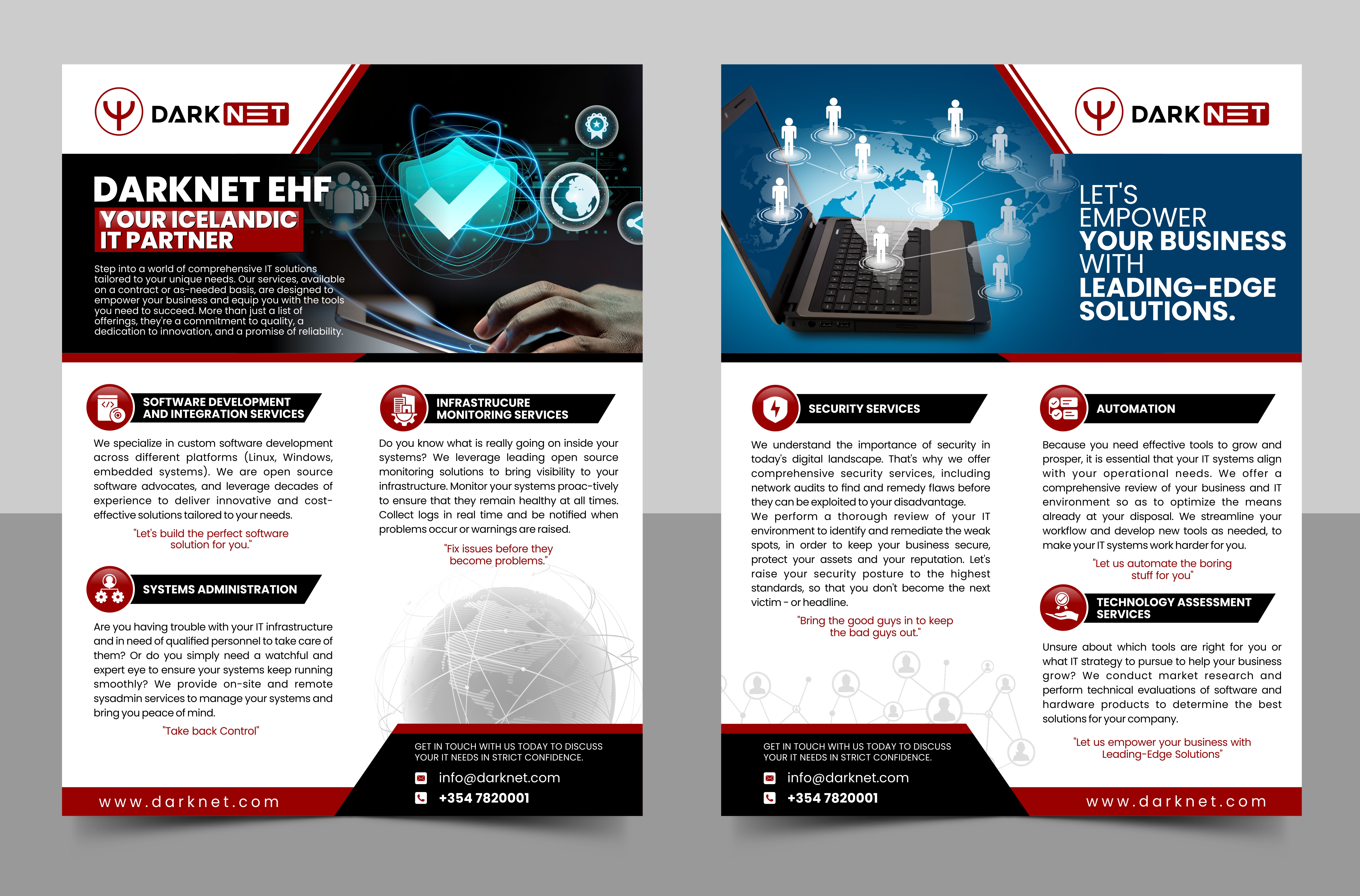 Design de Flyer par Rajneesha pour Darknet ehf | Design #32767754