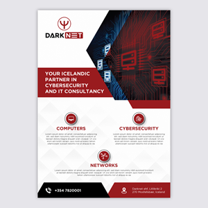 Design de Flyer par YourLogoMaster pour Darknet ehf | Design : #32797435