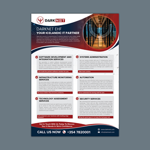 Design de Flyer par GraphicMonster pour Darknet ehf | Design : #32805863