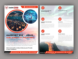 Flyer Design by pb for Darknet ehf | Design #32776662
