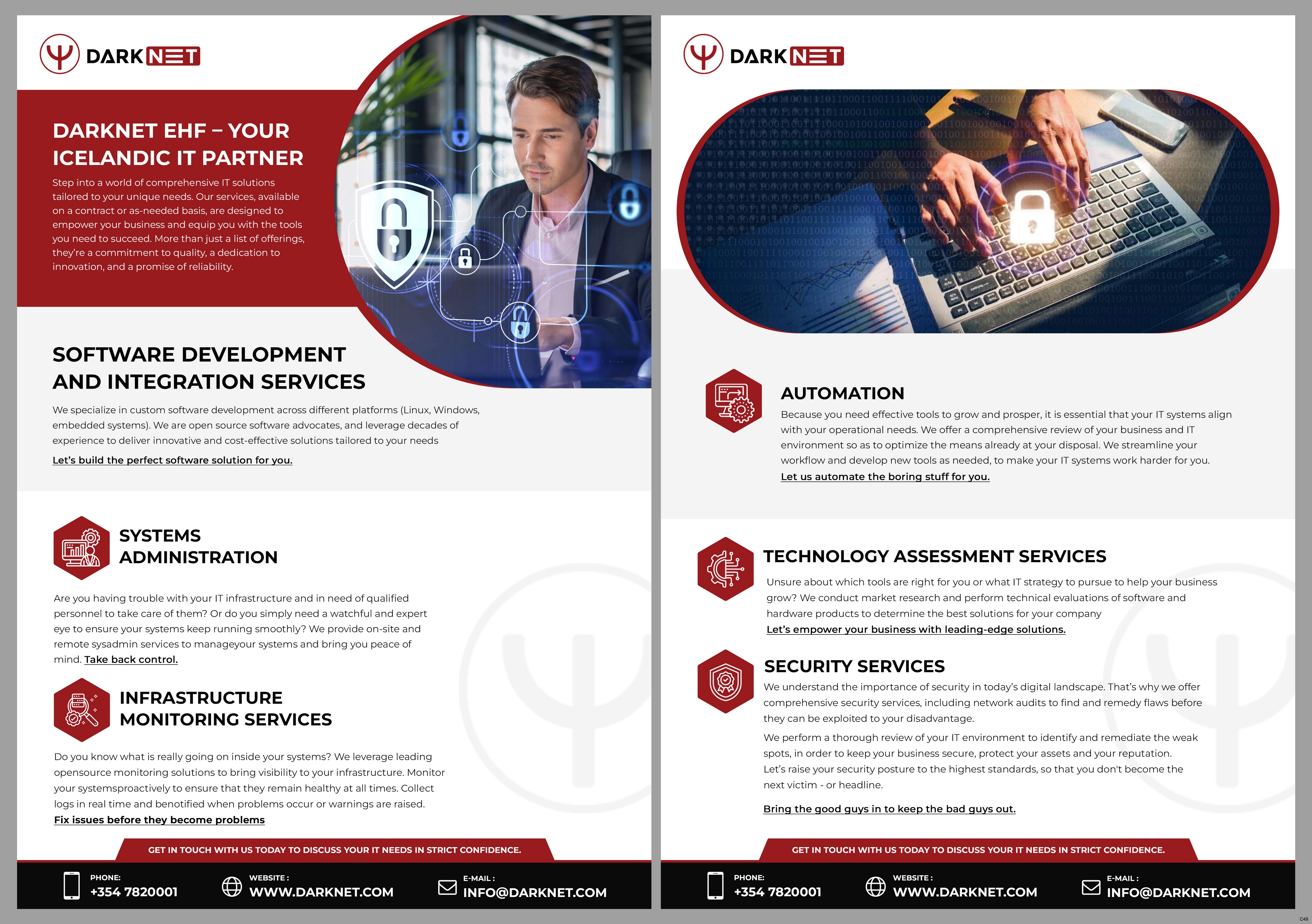 Flyer Design by pb for Darknet ehf | Design #32776668