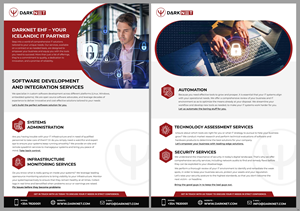 Flyer Design by pb for Darknet ehf | Design: #32776668