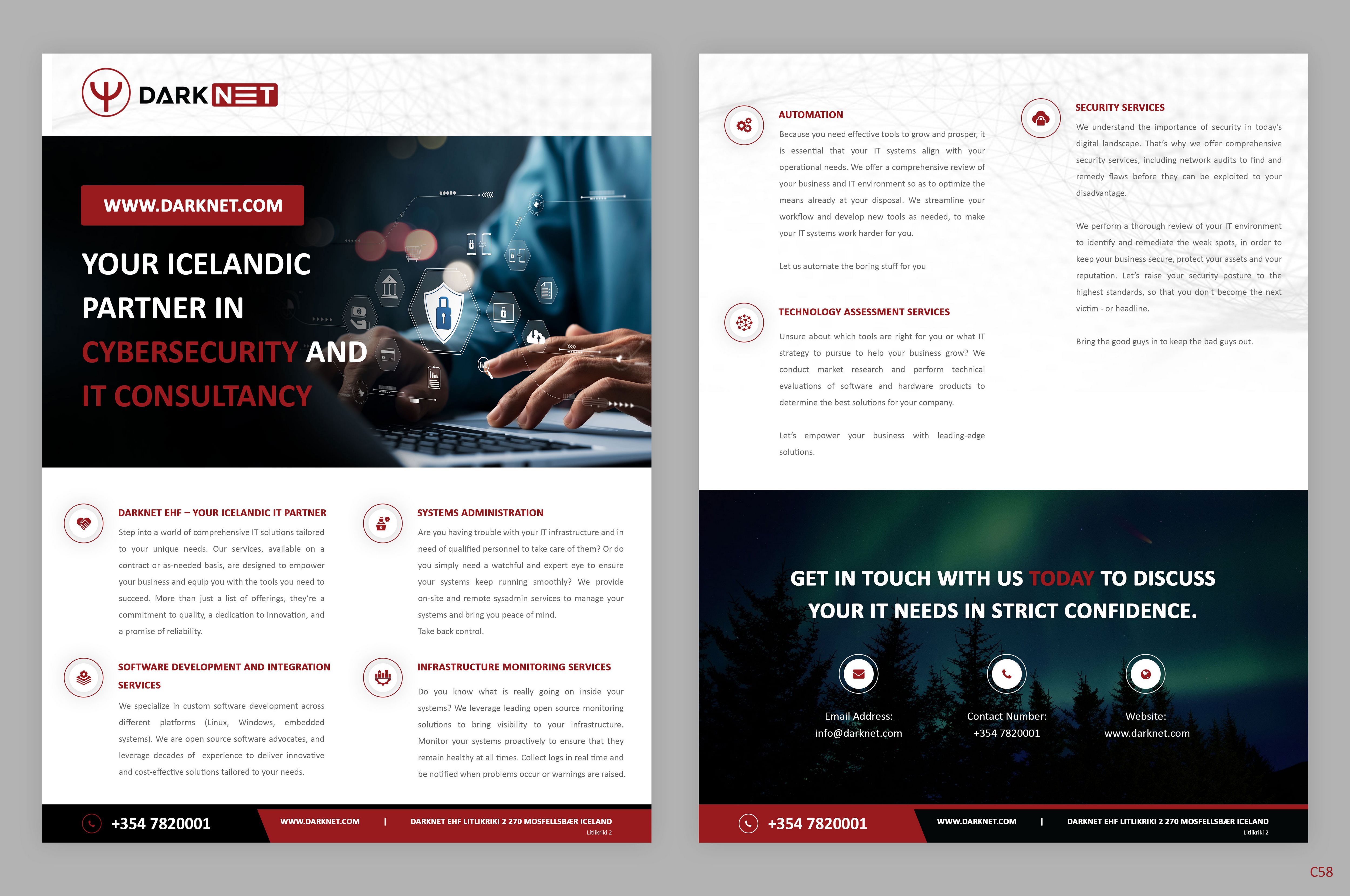 Flyer Design by pb for Darknet ehf | Design #32776676