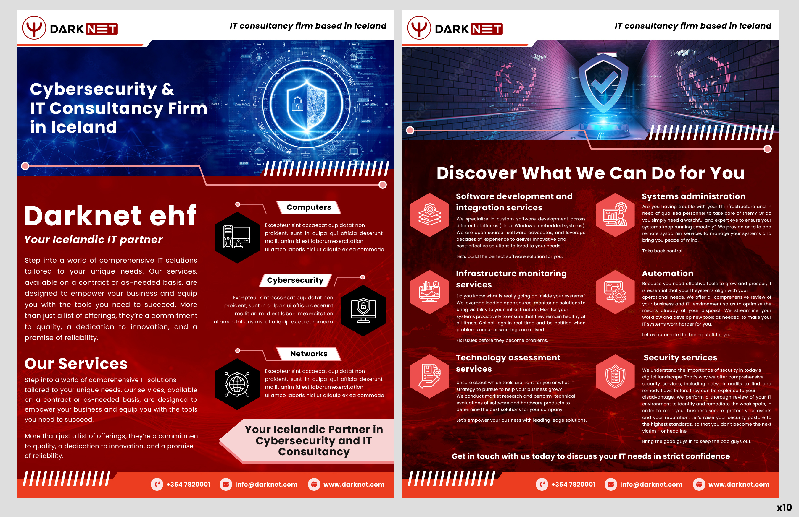 Flyer Design by pb for Darknet ehf | Design #32776677