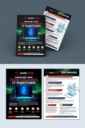 Flyer Design by debdesign for Darknet ehf | Design: #32768553