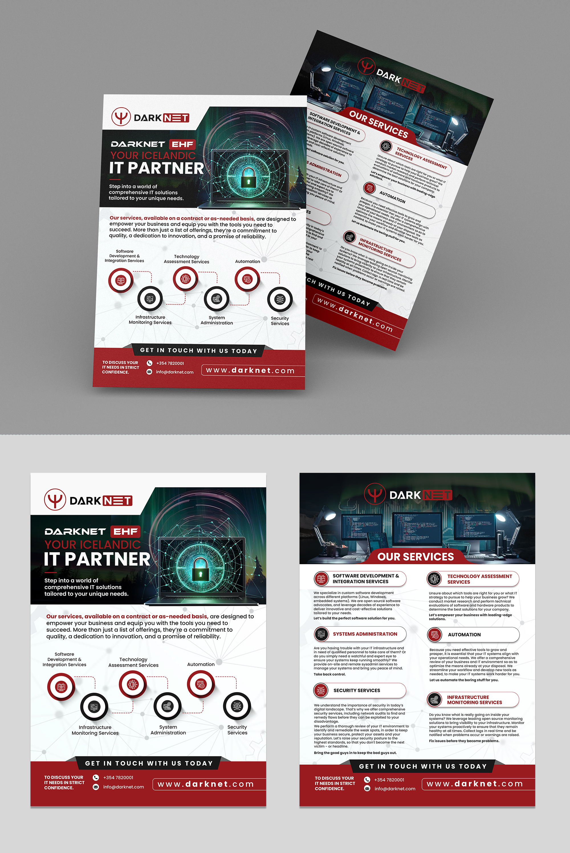 Flyer Design by debdesign for Darknet ehf | Design #32769223