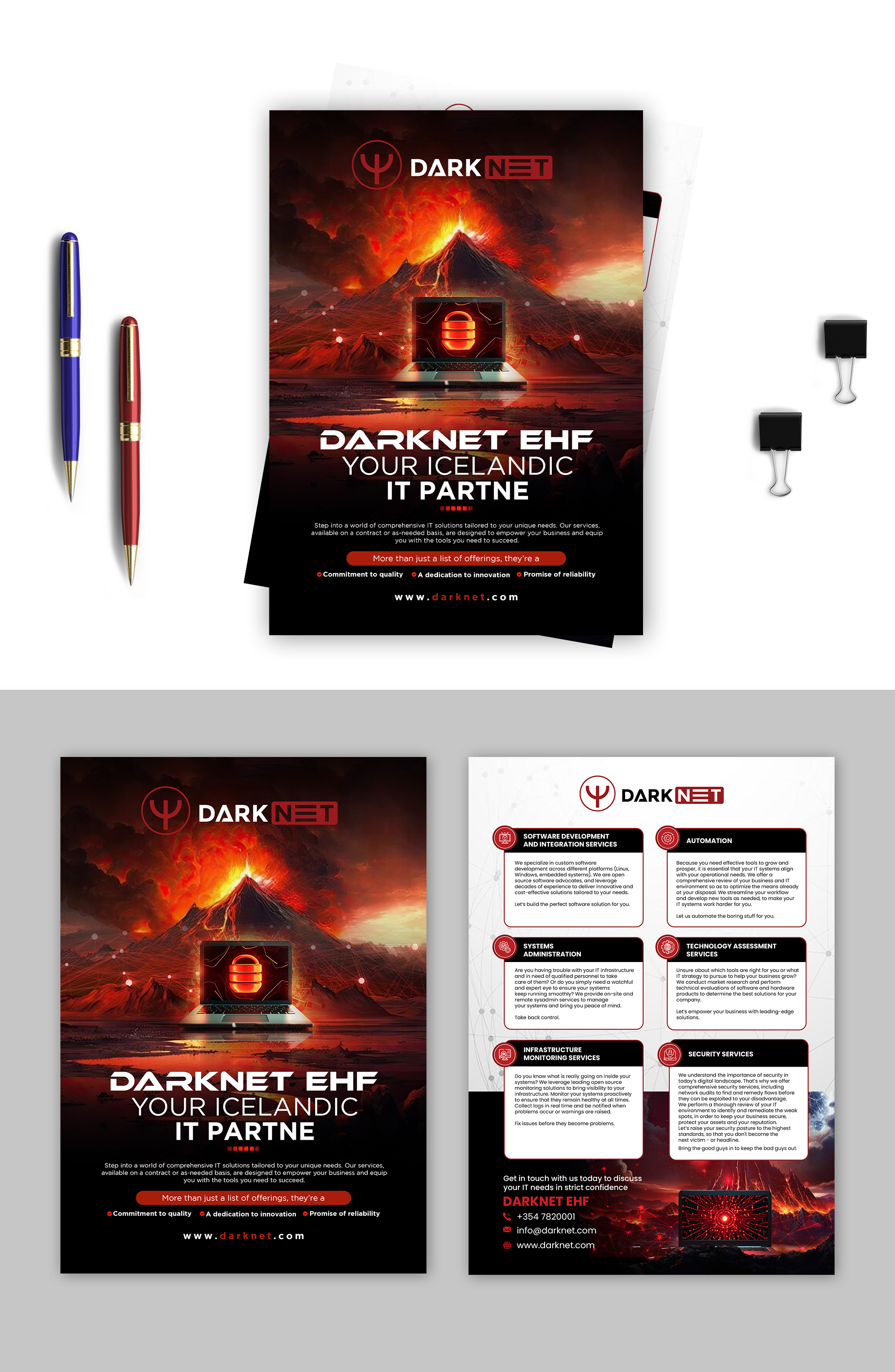 Flyer Design by debdesign for Darknet ehf | Design #32769273