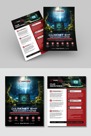 Flyer Design by debdesign for Darknet ehf | Design: #32769380