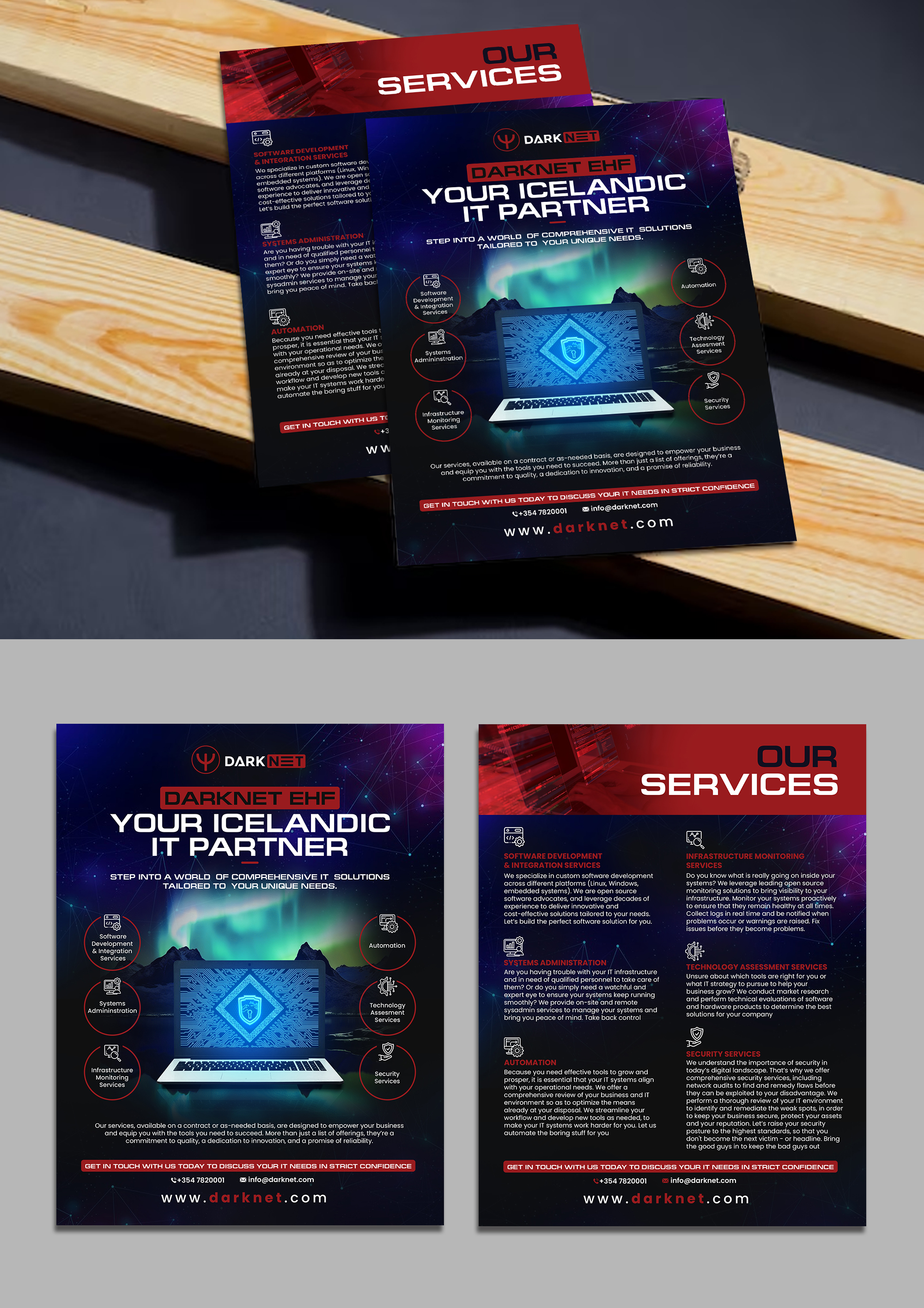 Flyer Design by debdesign for Darknet ehf | Design #32771009