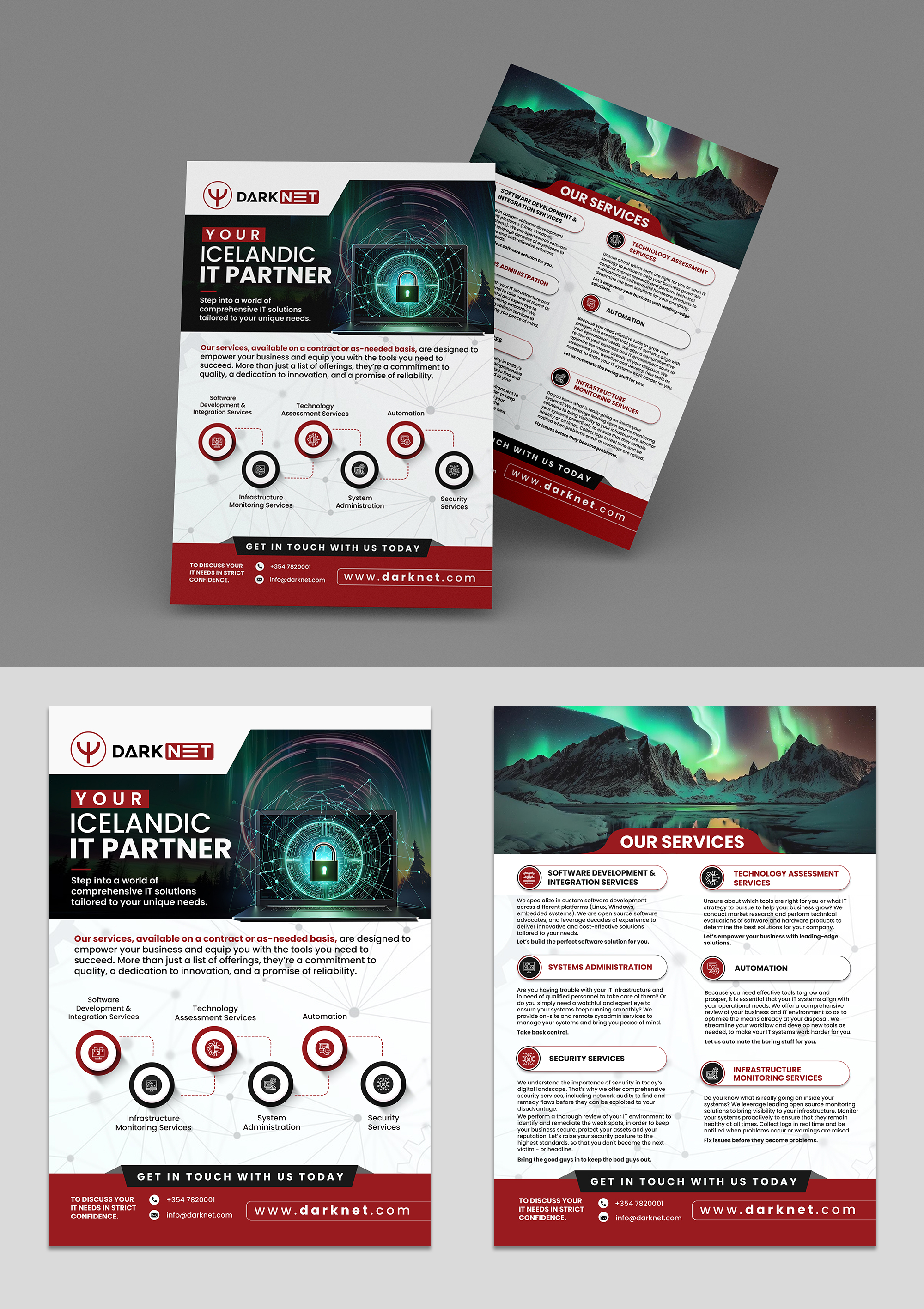 Flyer Design by debdesign for Darknet ehf | Design #32773490