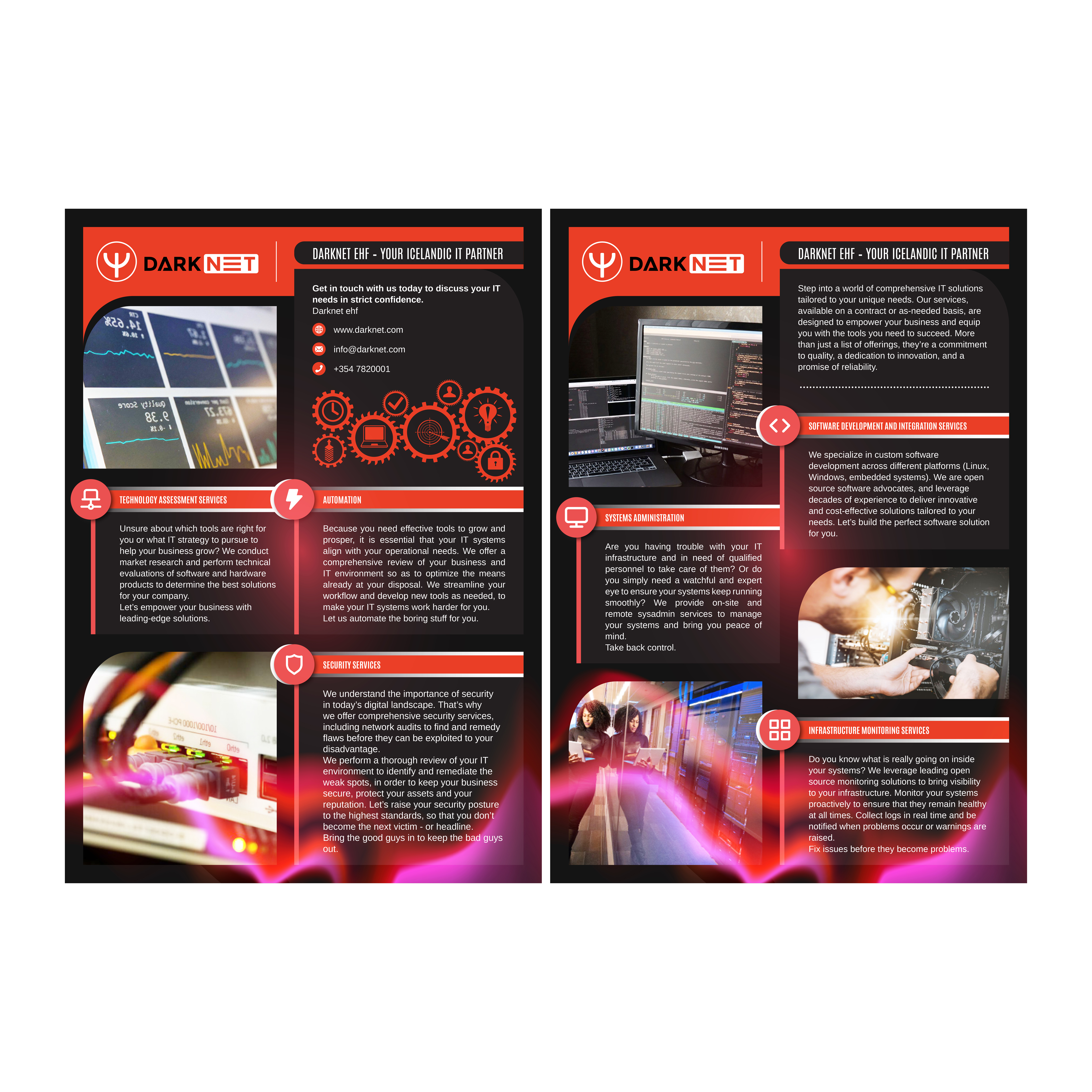 Flyer Design by iqbal ridha for Darknet ehf | Design #32789089