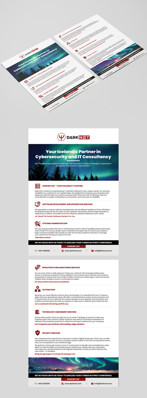 Flyer Design by Deepak_9_Malhotra for Darknet ehf | Design #32785875