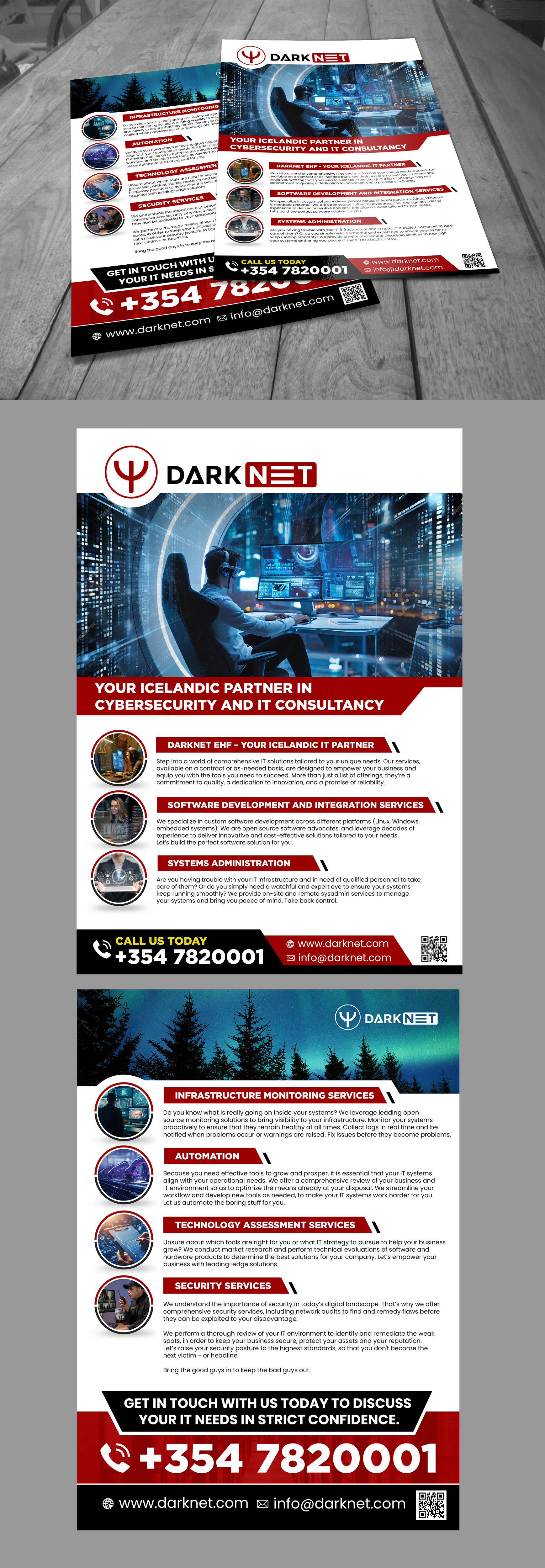 Flyer Design by 123graphics for Darknet ehf | Design #32775151