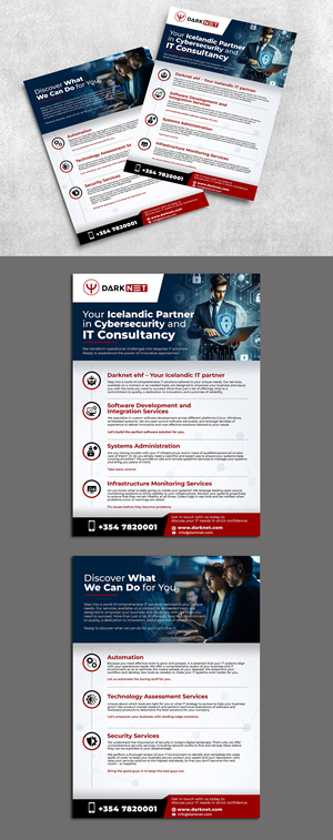 Flyer Design by websmartusa for Darknet ehf | Design: #32785511