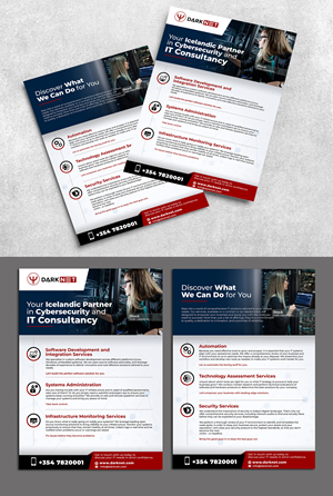 Flyer Design by websmartusa for Darknet ehf | Design: #32807343