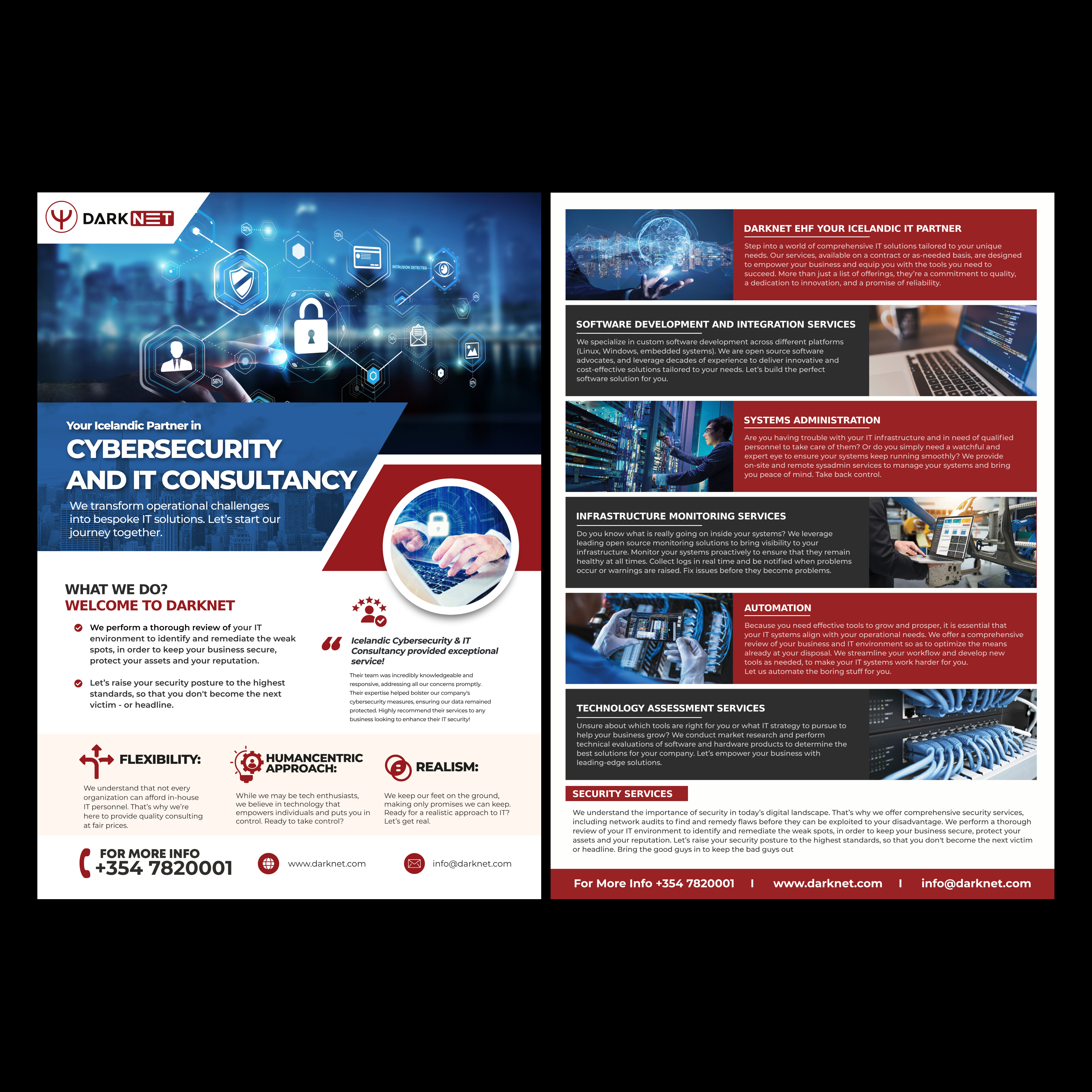 Flyer Design by Gemini Geeks for Darknet ehf | Design #32784356