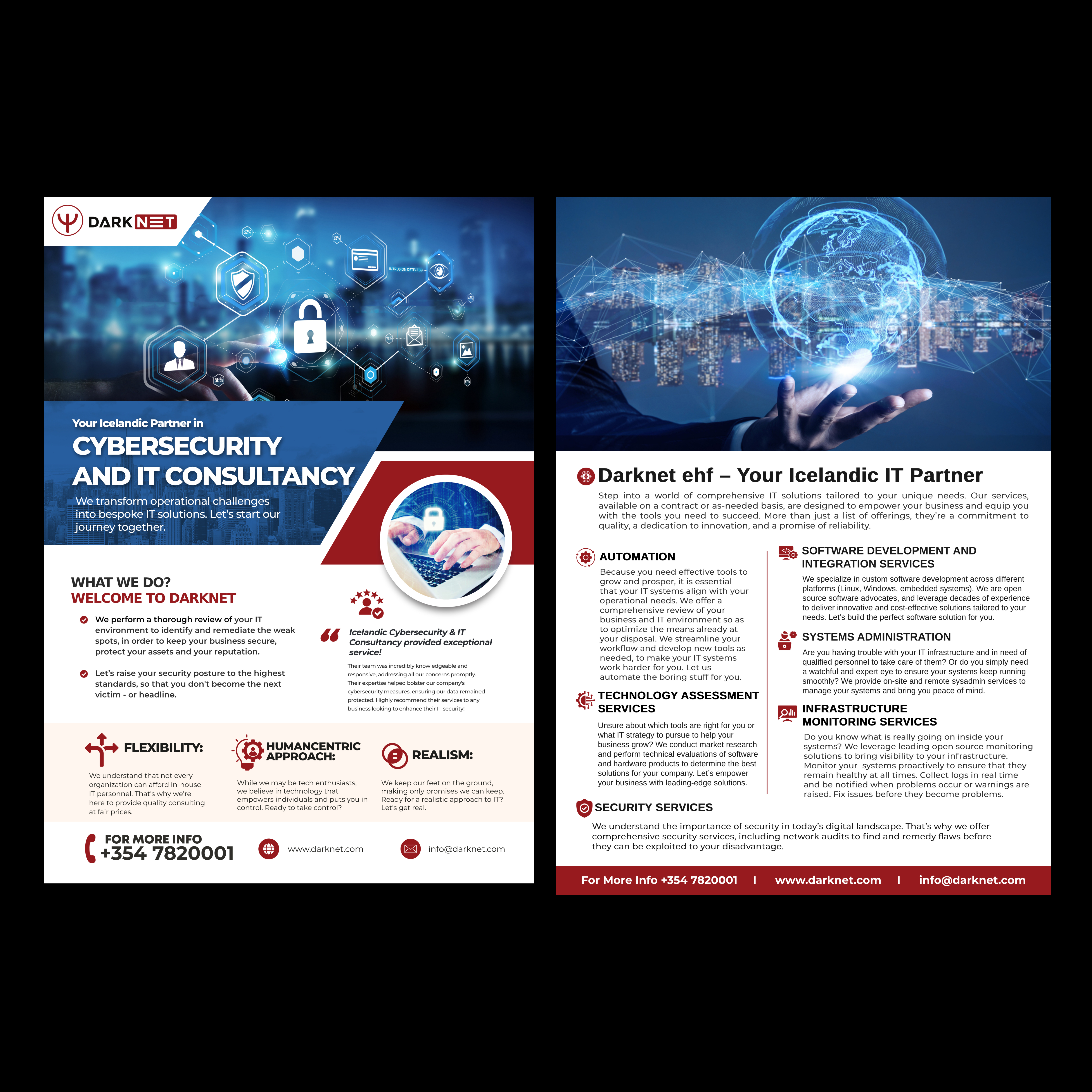 Design de Flyer par Gemini Geeks pour Darknet ehf | Design #32790224