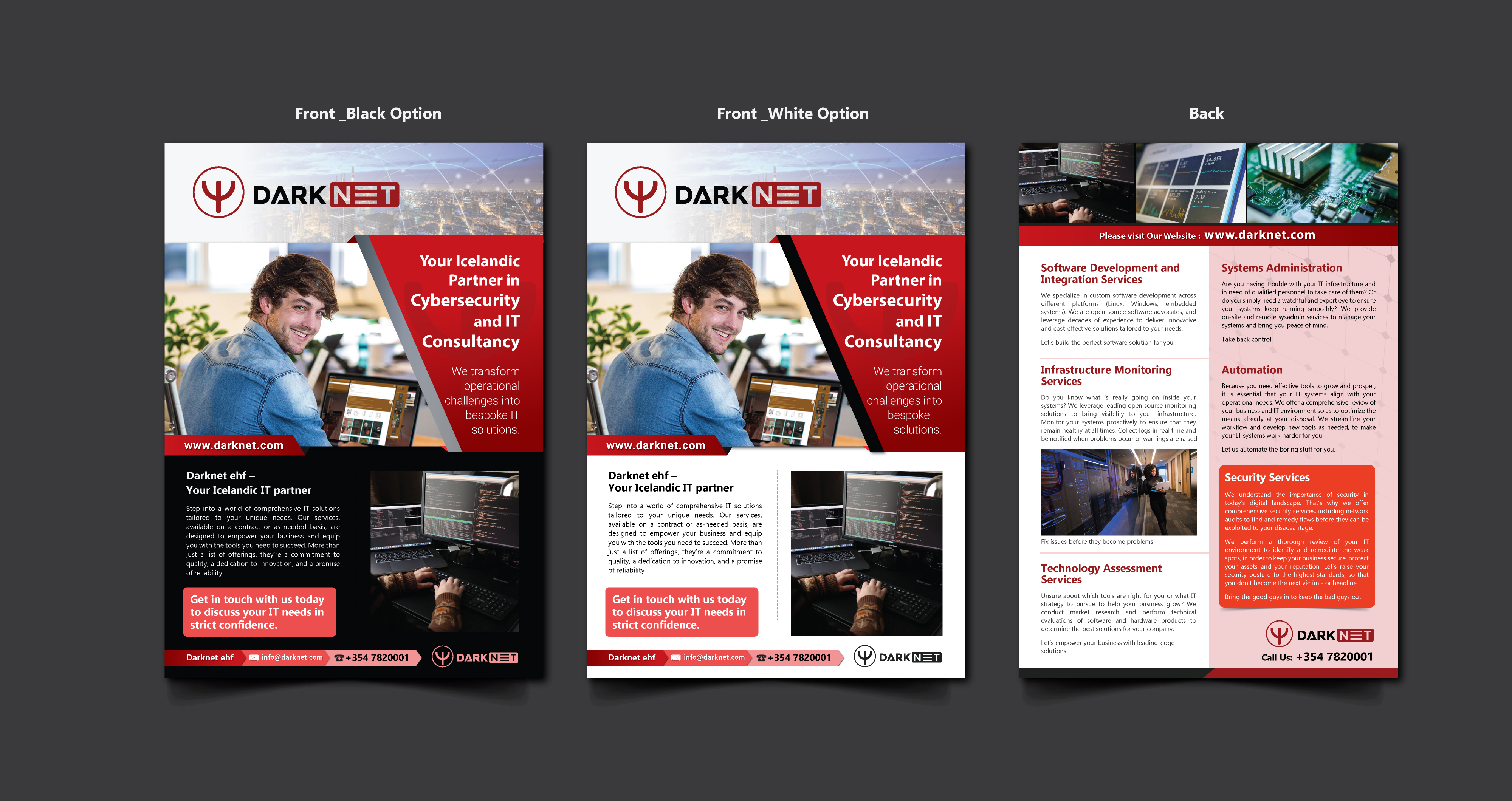 Flyer Design by meet007 for Darknet ehf | Design #32788007