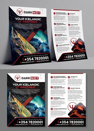 Flyer Design by Dzhafir for Darknet ehf | Design: #32775617