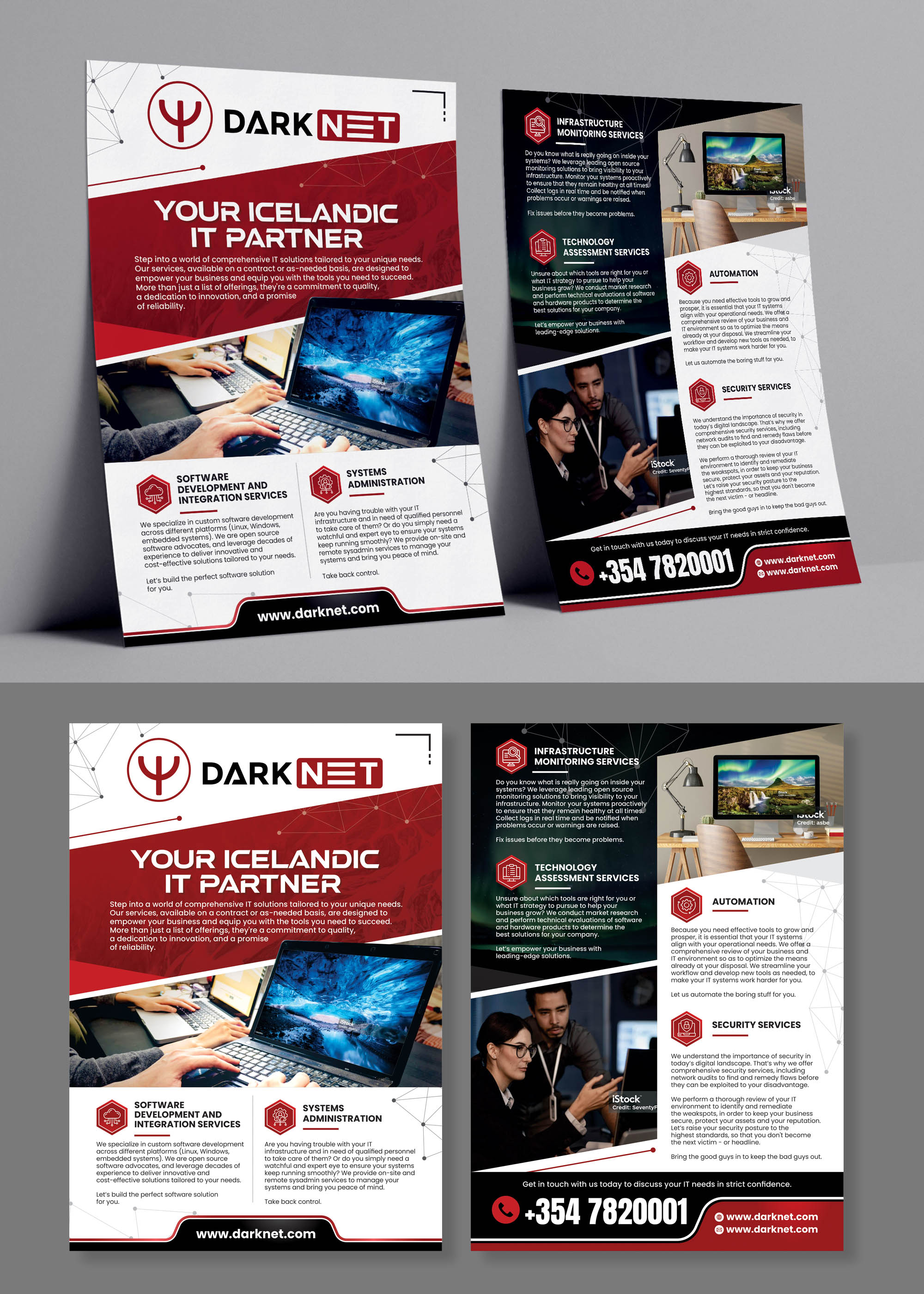 Flyer-Design von Dzhafir für Darknet ehf | Design #32784150