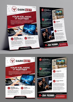 Flyer Design by Dzhafir for Darknet ehf | Design: #32784150