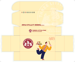 Design a Box for our Pickles. Full color, in and out.