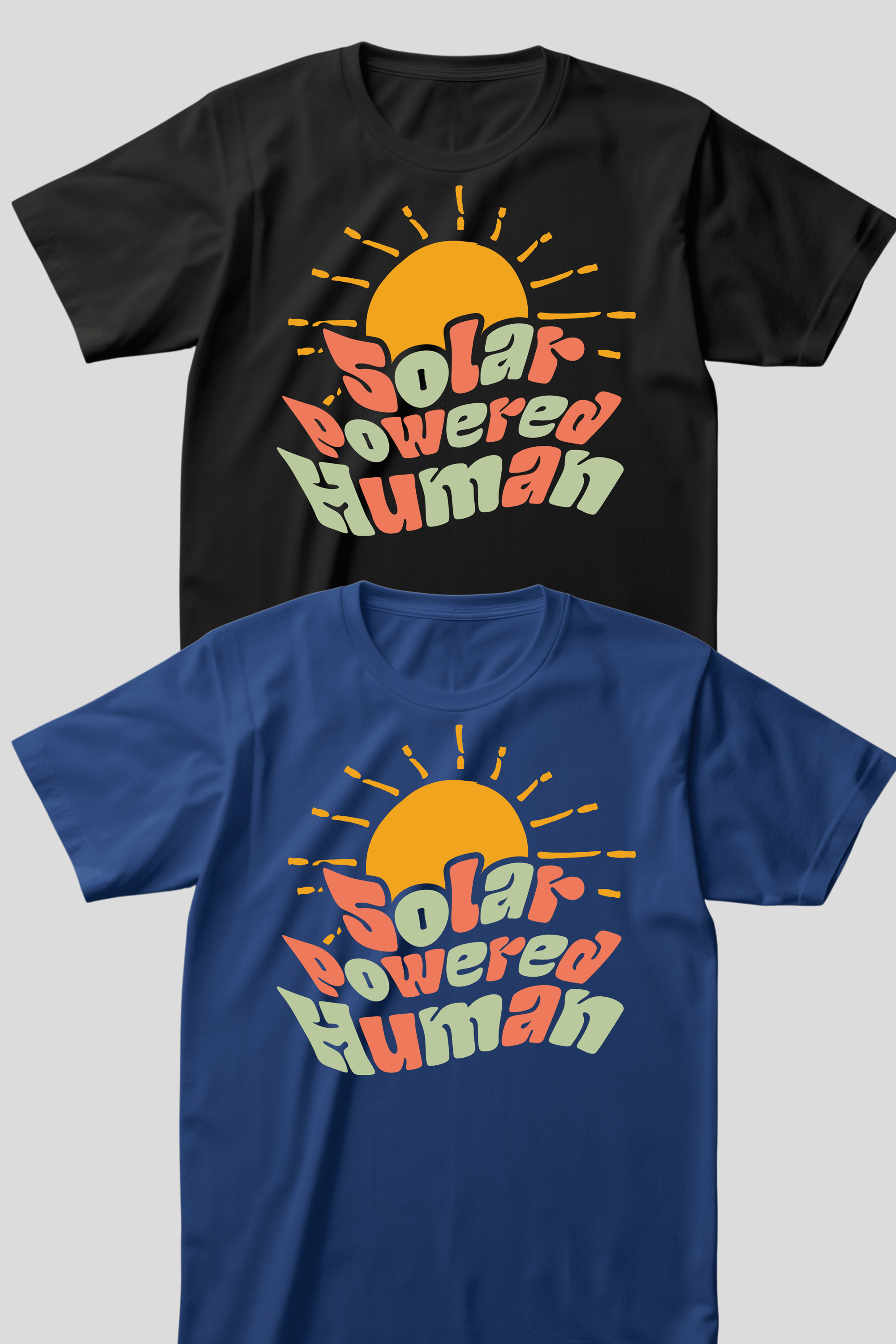 T-shirt Design by Teespixels for SOLAR POWERED HUMAN LLC | Design #32769459