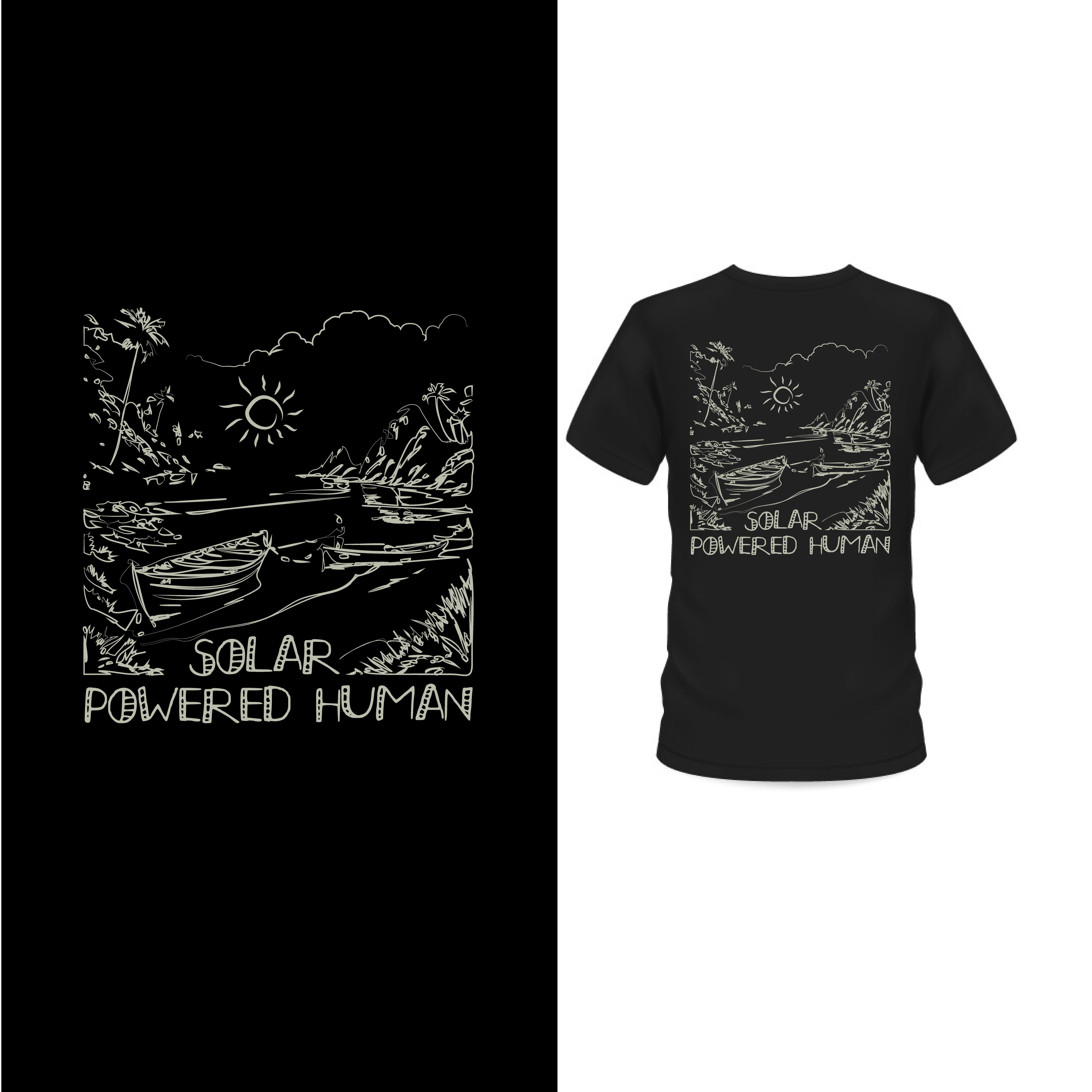 T-shirt Design by onze design for SOLAR POWERED HUMAN LLC | Design #32780856