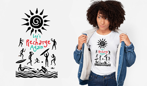T-shirt Design by Pixel Rain for SOLAR POWERED HUMAN LLC | Design: #32777643
