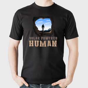 T-shirt Design by Krold IT Solutions for SOLAR POWERED HUMAN LLC | Design: #32770492