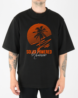 T-shirt Design by O_O NIZAL O_O for SOLAR POWERED HUMAN LLC | Design: #32807898
