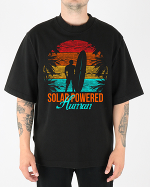 T-shirt Design by O_O NIZAL O_O for SOLAR POWERED HUMAN LLC | Design: #32808181
